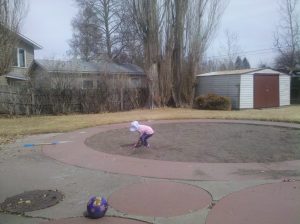 Bugz Planting Her Tree